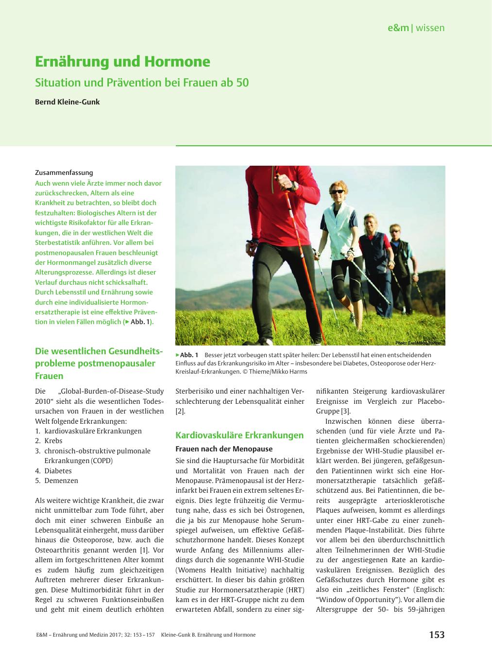 Vorschauseite 1: Ernährung und Hormone