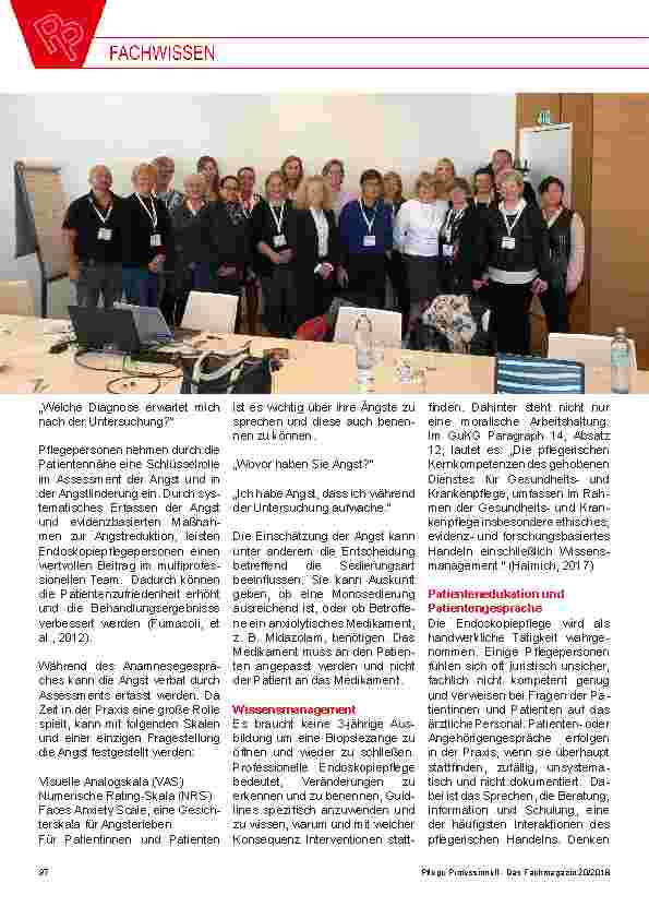 Vorschauseite 3: ESGENA Konferenz 2018 & die Kompetenzen der Endoskopiepflege in Österreich