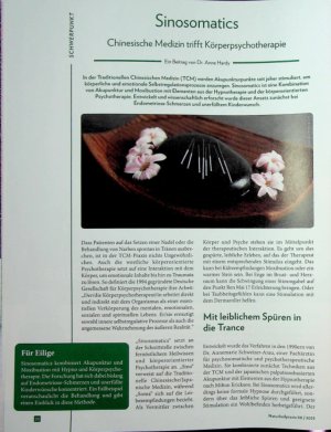 Vorschauseite 1: Sinosomatics Chinesische Medizin trifft Körperpsychotherapie