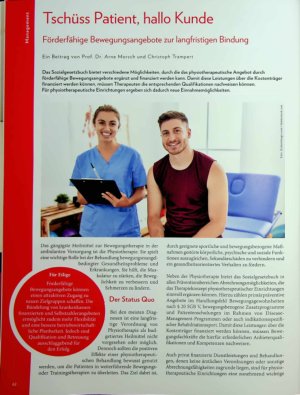 Vorschauseite 1: Tschüss Patient, hallo Kunde Förderfähige Bewegungsangebote zur langfristigen Bindung