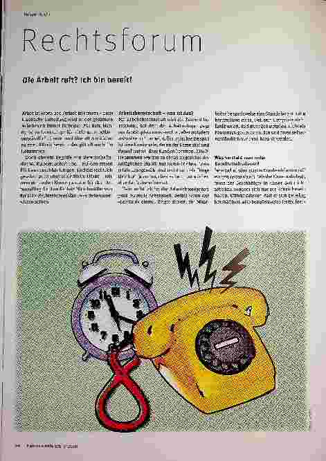 Vorschauseite 1: Die Arbeit ruft? Ich bin bereit!