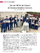Vorschauseite 1: Wie die MTRA der Charité die Corona-Pandemie meistern.