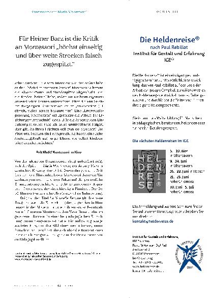 Vorschauseite 4: Kontroverse um Maria Montessori