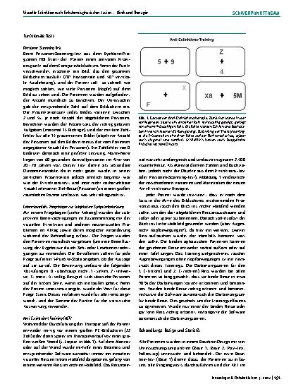 Vorschauseite 4: Visuelle Extinktion nach linkshemisphärischer Läsion – Klinik und Therapie