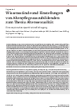 Vorschauseite 1: Wissensstände und Einstellungen von Altenpflegeauszubildenden zum Thema Alterssexualität