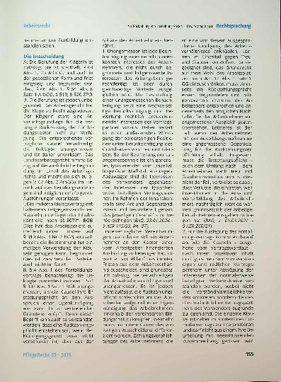 Vorschauseite 3: Zur Rückzahlung von Fortbildungskosten - Unwirksame Klausel