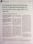 Vorschauseite 1: Zur Frage der örtlichen Zuständigkeit für Jugendhilfeleistungen im Anschluss an Leistungen nach § 19 SGB VIII