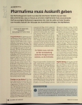 Vorschauseite 1: Pharmafirma muss Auskunft geben