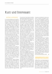 Vorschauseite 1: Kurz und interessant