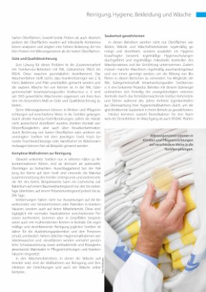 Vorschauseite 2: Kontaminationen von Textilien im Krankenhausund Pflegebereich