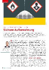 Vorschauseite 1: Schwerpunkt Gefahrstoffe: Metallpulver richtig lagern - Sichere Aufbewahrung