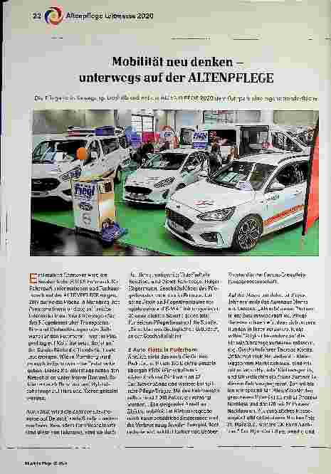 Vorschauseite 1: Mobilität neu denken - unterwegs auf der ALTENPFLEGE