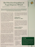 Vorschauseite 1: Bei Mitochondriopathien ist Augendiagnose hilfreich.