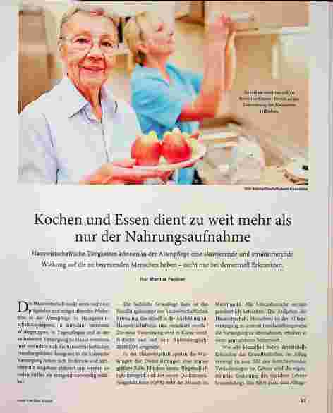 Vorschauseite 1: Kochen und Essen dient zu weit mehr als nur der Nahrungsaufnahme.