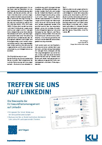 Vorschauseite 2: Denn Sicherheit kann Leben retten: Wartungsplanung in Kliniken und Krankenhäusern