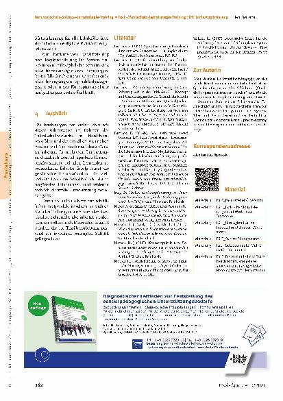 Vorschauseite 6: Fachwortschatz-Satzbau-Lernstrategie Training (FSLT) = Fach-/Wortschatz-Lernstrategie-Training (FWLT) trifft Kontextoptimierung