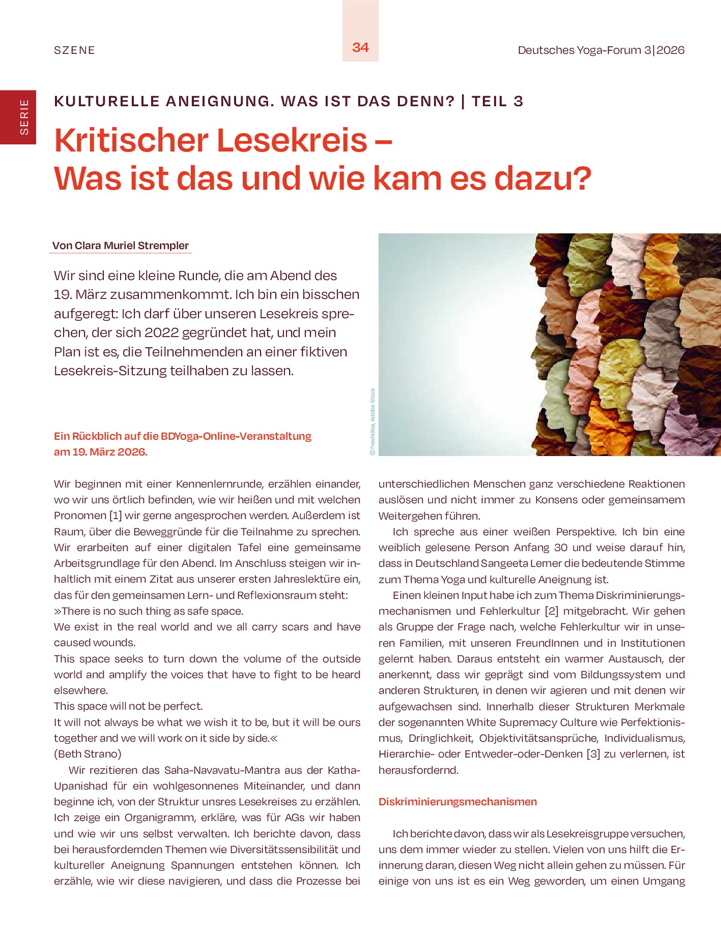 Vorschauseite 1: Kritischer Lesekreis – Was ist das und wie kam es dazu?