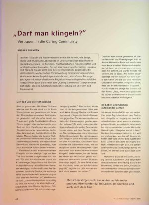 Vorschauseite 1: „Darf man klingeln? " Vertrauen in die Caring Community