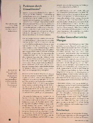 Vorschauseite 3: Giftige Umwelt Einfluss auf neurodegenerative Erkrankungen