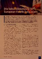 Vorschauseite 1: Die Sekundärnutzung im European Health Data Space