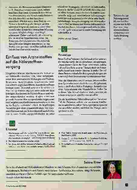Vorschauseite 4: Ernährung und Medikamente - (k)ein Problem?