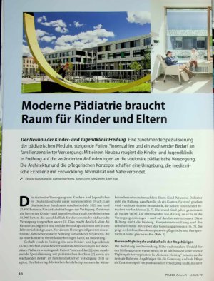 Vorschauseite 1: Moderne Pädiatrie braucht Raum für Kinder und Eltern