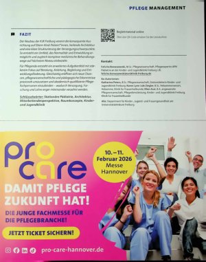 Vorschauseite 4: Moderne Pädiatrie braucht Raum für Kinder und Eltern
