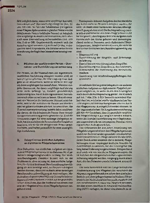 Vorschauseite 2: Delegation von Pflegeleistungen - rechtliche Aspekte