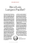 Vorschauseite 1: Bin ich ein Lumpen-Pazifist?
