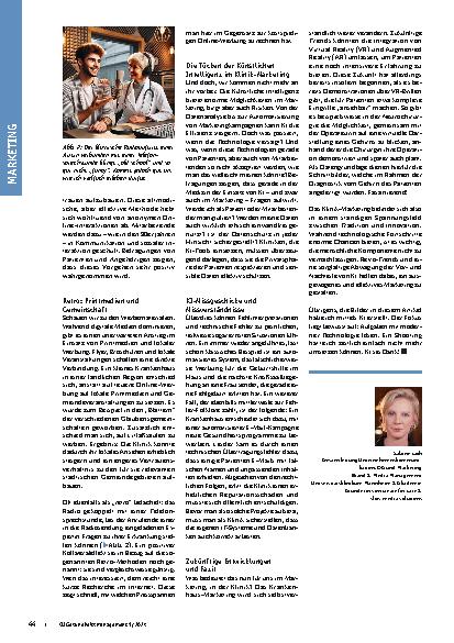 Vorschauseite 3: Klinik-Marketing: Widersprüchliche Entwicklungen und KI-Pitfalls Von Retro bis Prompt-Design