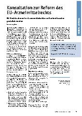 Vorschauseite 1: Konsultation zur Reform des EU-Arzneimittelrechts