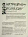 Vorschauseite 1: Verwaltungsvorschrift zu Vorstandsund Geschäftsführerdienstverträgen im Bereich der GKV - Aufsicht schießt unangemessen über Gesetz und Vorgaben des Bundessozialgerichts hinaus.