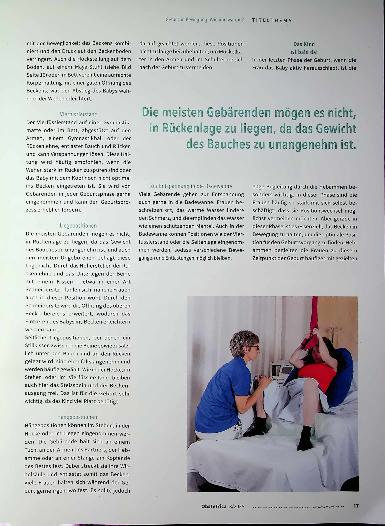 Vorschauseite 4: Geburt in Bewegung. wie und warum?