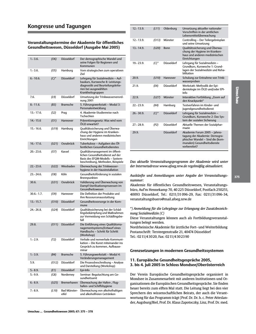 Vorschauseite 1: Umschau