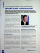 Vorschauseite 1: Krankheitslast für Deutschland bis 2040 um ein Drittel verringern: Investitionen in Gesundheit