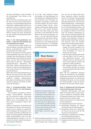Vorschauseite 2: Interviews zur Verbesserung von ASA-Sitzungen Die fünfte Sitzung: Wendepunkt zwischen Pflicht und Potenzial