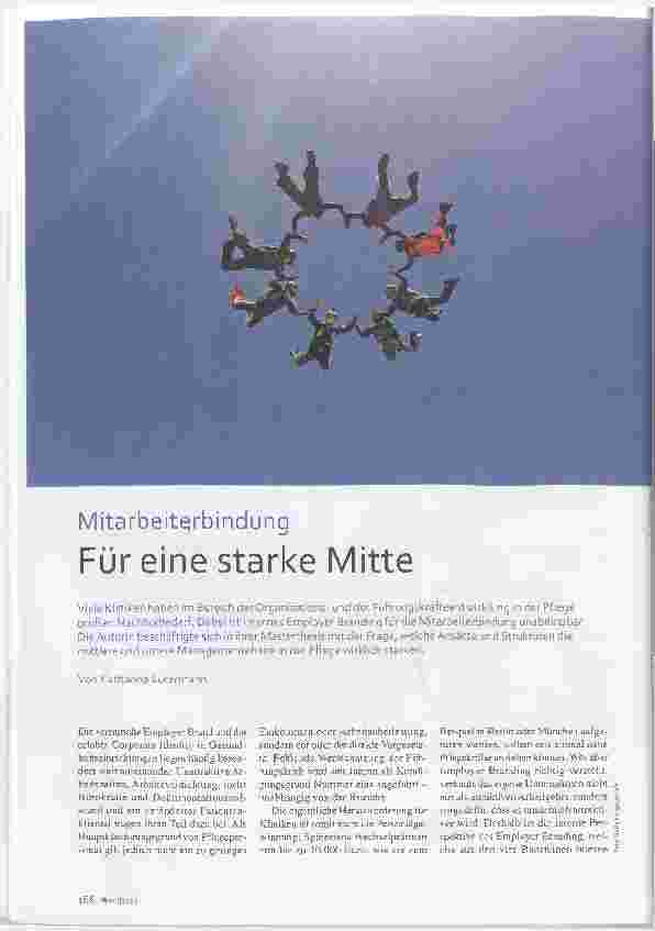 Vorschauseite 1: Mitarbeiterbindung für eine starke Mitte