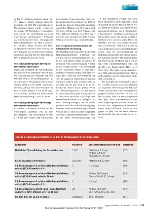 Vorschauseite 4: Ethanol ist als biozider Wirkstoff zur hygienischen Händedesinfektion unverzichtbar.