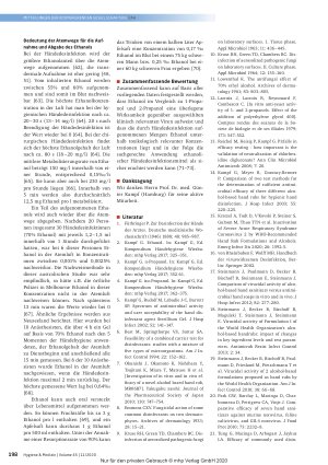 Vorschauseite 5: Ethanol ist als biozider Wirkstoff zur hygienischen Händedesinfektion unverzichtbar.
