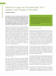 Vorschauseite 1: Maßnahmen gegen den Personalmangel: Teil 3 - Zugänge in den Pflegeberuf offenhalten
