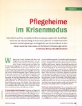 Vorschauseite 2: Pflegeheime im Krisenmodus