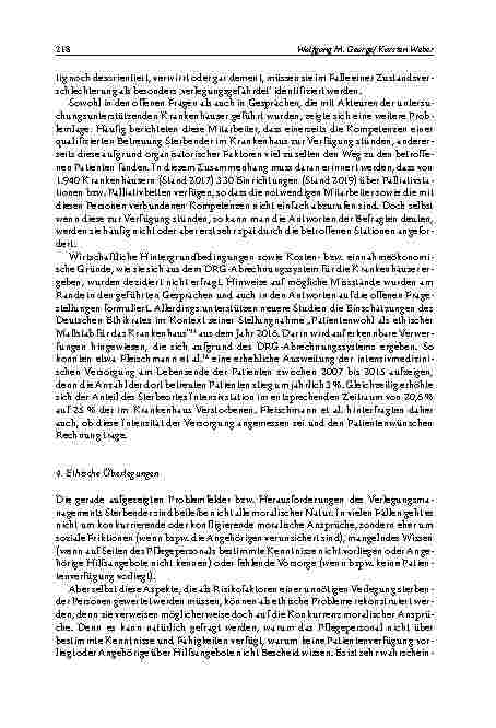 Vorschauseite 6: Ethische Problemlagen durch die Verlegung sterbender Menschen zwischen verschiedenen Versorgungsorten und -Einrichtungen
