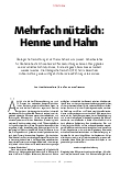 Vorschauseite 1: Mehrfach nützlich: Henne und Hahn