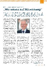 Vorschauseite 1: Interview mit Dr. Hans Jürgen Metternich „Wir setzen auf Mitwirkung“