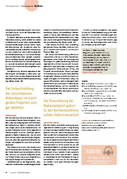 Vorschauseite 6: Wehenbeobachtung durch Hebammen