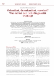 Vorschauseite 1: Orientiert, desorientiert, verwirrt? Was ist bei der Delir-Diagnostik wichtig?