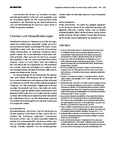 Vorschauseite 4: Praxisbasierte Evidenz: Wo stehen wir, wo wollen wir hin?