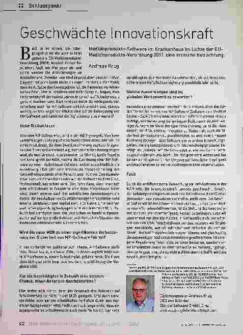 Vorschauseite 1: Geschwächte Innovationskraft
