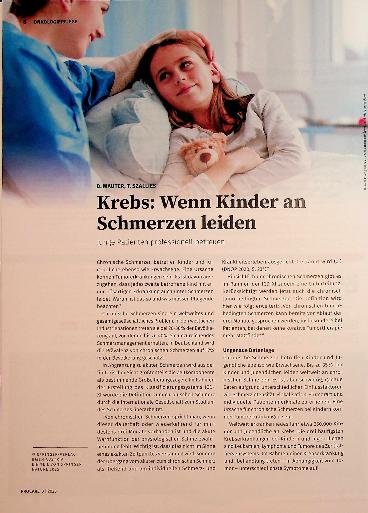 Vorschauseite 1: Krebs: Wenn Kinder an Schmerzen leiden
