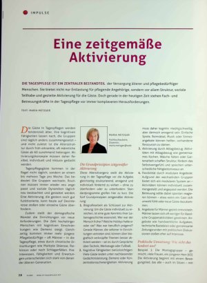 Vorschauseite 1: Eine zeitgemäße Aktivierung